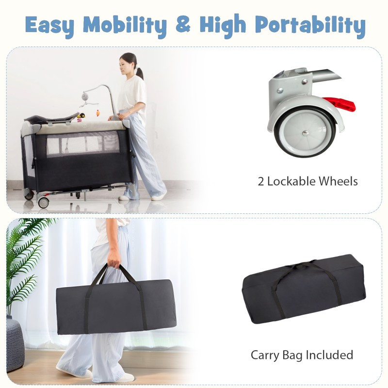 Play yard with bassinet 