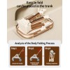 SteAnny Stroller for Dog&Cat,Pet Stroller with 4-Wheels Up to 55lbs, 2-in-1Removable Carrier(Khaki) Coupon Code: USD90