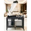 Pack n Play,Playard With Bassinet,Foldble Bedside Sleep 4Wheels,Mosquito Net,Changing Table,Toys Bar with Music