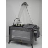 Pack n Play,Playard With Bassinet,Foldble Bedside Sleep 4Wheels,Mosquito Net,Changing Table,Toys Bar with Music