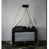 Pack n Play,Playard With Bassinet,Foldble Bedside Sleep 4Wheels,Mosquito Net,Changing Table,Toys Bar with Music