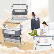 Steanny Baby Bed Electric Rocking Crib Automatic Cradle Newborn Bassinet Coupon code: USD60