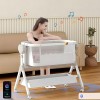 Steanny Bassinet Automatic Rocking Bassinet Electric Swing Bedside Sleeper for Baby Newborn Co-Sleeper Suit 0-6M. Coupon:USD50for705