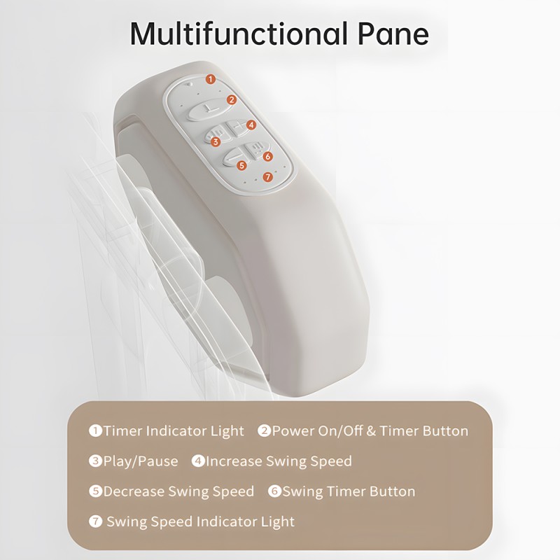 Steanny Bassinet Automatic Rocking Bassinet Electric Swing Bedside Sleeper for Baby Newborn Co-Sleeper Suit 0-6M. Coupon:USD50for705