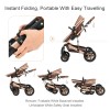 Steanny Baby Stroller 2-in-1 Baby Carriage Reversible Stroller Foldable Pram Upto 55lbs, Suit Newborn to Toddler with Mami Bag (Coupon Code: USD120)