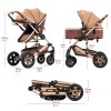 Steanny Baby Stroller 2-in-1 Baby Carriage Reversible Stroller Foldable Pram Upto 55lbs, Suit Newborn to Toddler with Mami Bag (Coupon Code: USD120)