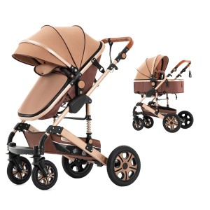 Steanny Baby Stroller 2-in-1 Baby Carriage Reversible Stroller Foldable Pram Upto 55lbs, Suit Newborn to Toddler with Mami Bag (Coupon Code: USD120)