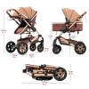 Steanny 5-IN-1 Baby Stroller Travel System Multifunction Pram With Car Seat and Base