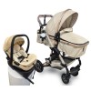 Steanny 5-IN-1 Baby Stroller, Baby Carriage 3in1,Baby Travel System, Foldable Newborn Pram, Reversible Standard Stroller Combo Car Seat and Isofix Base