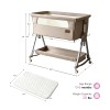 Steanny Baby Bassinets,,Newborn Bedside Sleeper Foldable Portable Rocking Bassinet Copon Code"  USD60OFF "