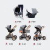 Newborn Prams 3-In-1 Baby Stroller With Basket Portable Toddler Carriage