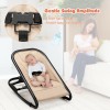 2-in-1 Ergonomic Baby Rocker with 2 Adjustable Recline Positions