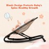 2-in-1 Ergonomic Baby Rocker with 2 Adjustable Recline Positions