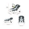 Baby Seat 2-IN-1 Bouncer Infant Rocker Newborn Cradle Suit 0-6M