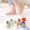 Infant Breathable Mesh Elastic Shoes with Rubber Sole for Foot Protection