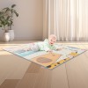 SteAnny Portable Infant Mesh Breathable Safety Playpen with Foldable Soft Mat and Cartoon Pattern