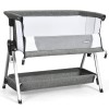 Adjustable Baby Bedside Crib with Large Storage