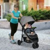 Baby Jogging Stroller with Adjustable Canopy for Newborn