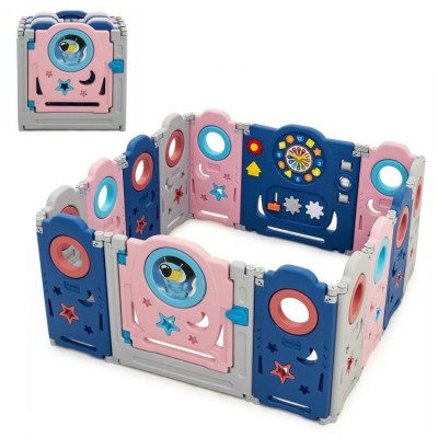 Foldable Kids Safety Play Center with Lockable Gate Foldable Kids Safety Play Center with Lockable Gate