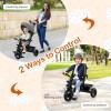 4-in-1 Baby Tricycle Toddler Trike with Convertible Seat