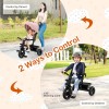 4-in-1 Baby Tricycle Toddler Trike with Convertible Seat