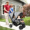 Foldable Lightweight Front Back Seats Double Baby Stroller