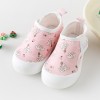 Cute Infant Cartoon Cotton Fabric Shoes with Velcro and Soft Soles for Foot Protection