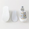 Cute Infant Cartoon Cotton Fabric Shoes with Velcro and Soft Soles for Foot Protection