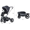 SteAnny Convertible Baby Stroller, Foldable Newborn Pram, Baby Carriage, Standard Stroller Suit Toddler Infant