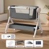 Steanny Electric Rocking Bassinet, Cribs, Beside Sleeper Newborn Co-Sleeper, Baby Sleeping Bed SA705