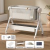 Steanny Electric Rocking Bassinet, Cribs, Beside Sleeper Newborn Co-Sleeper, Baby Sleeping Bed SA705